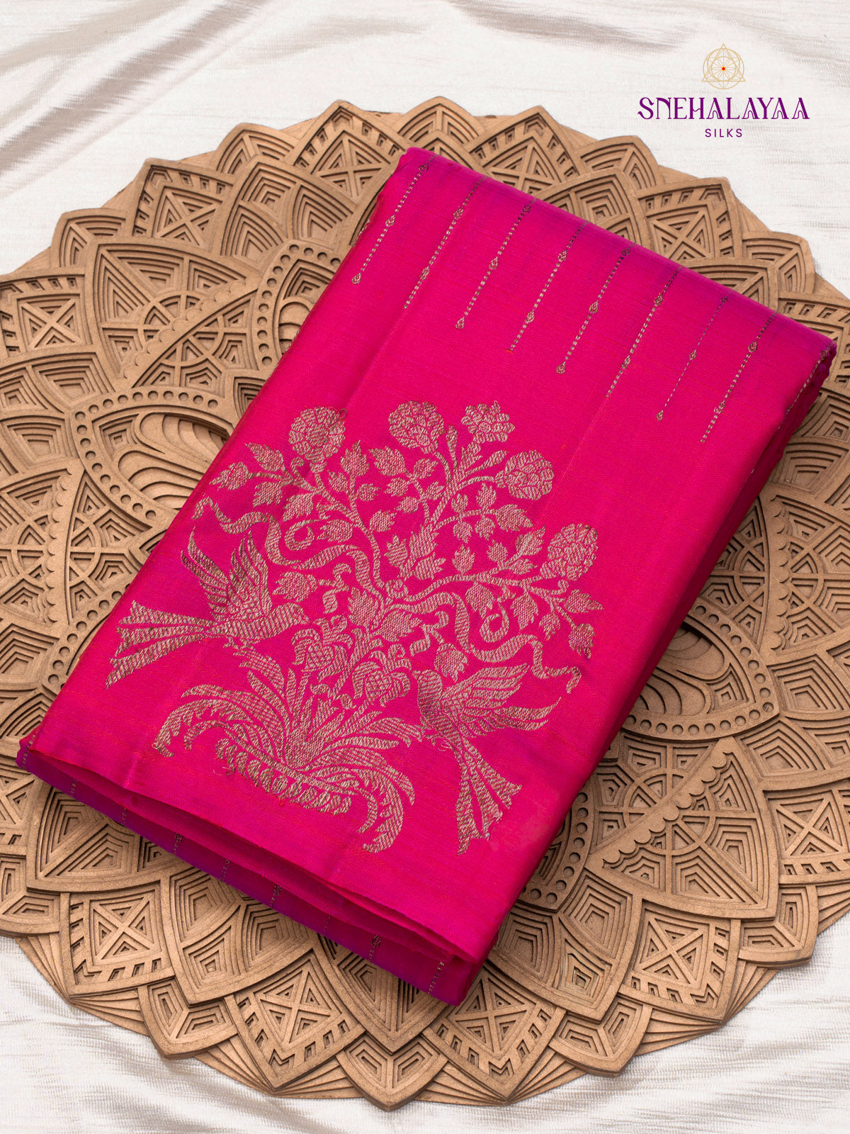 Pink Kanjivaram Silk Saree